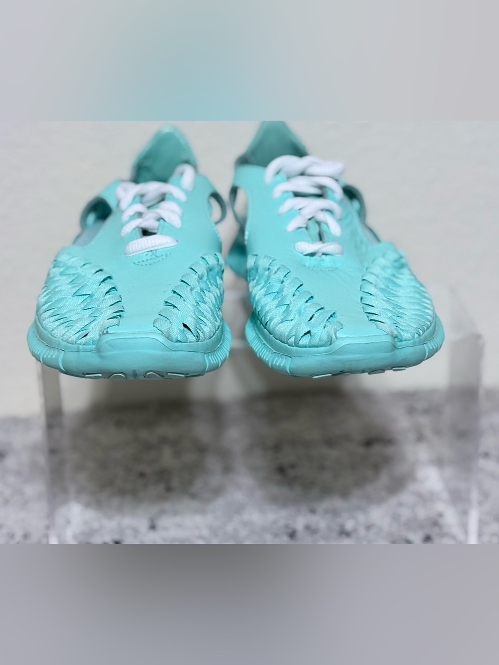 Nike Free Inneva Artisan Teal Woven Running Shoes Womens Sz 6.5 813069 Laces - Picture 6 of 8